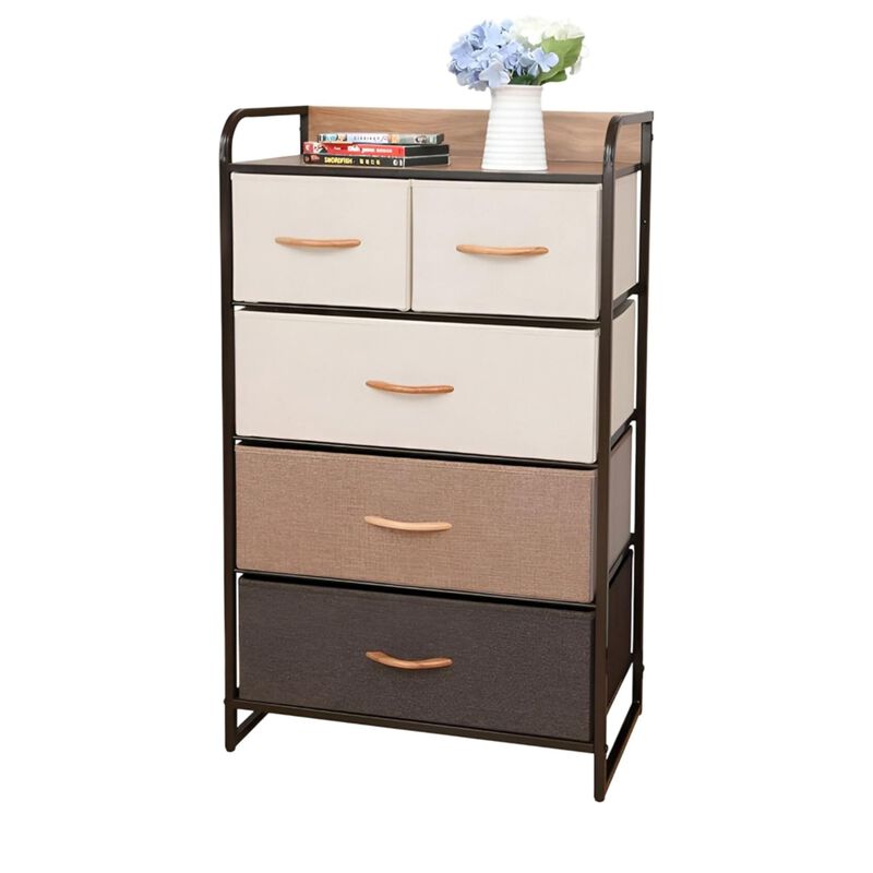 Cajonera con 5 Cajones, 4 Niveles y 1 Repisa pa... image number null