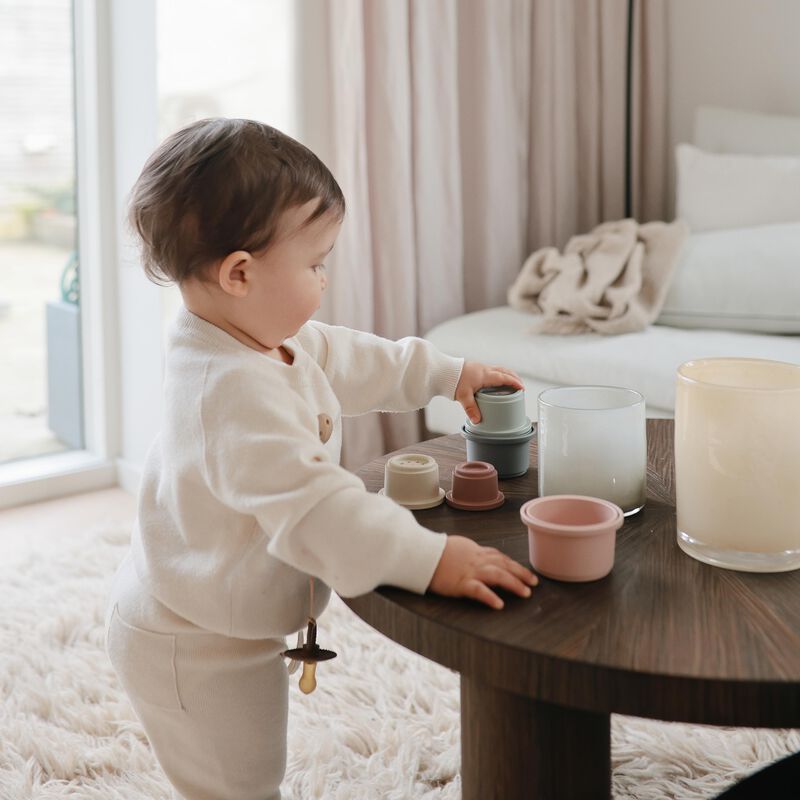 Mushie De Juguete Stacking Cups Fabricado En Di... image number null