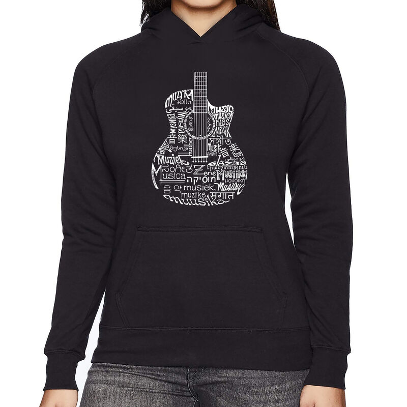 Sudadera Con Capucha Word Art Para Mujer - Guit... image number null
