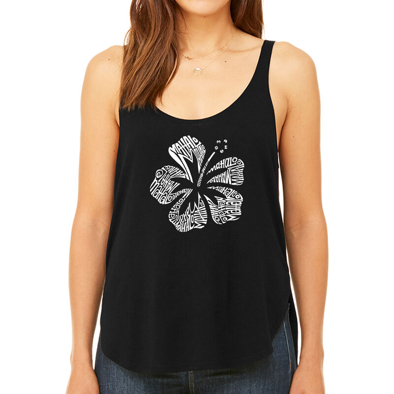 Tank Top Holgado Word Art Para Mujer - Mahalo- ... image number null