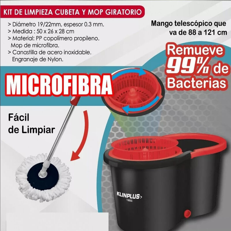 KIT LIMPIEZA CUBETA C/MOP GIRATORIO image number null
