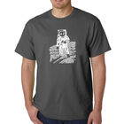 Camiseta Word Art Para Hombre - Astronauta - Gris