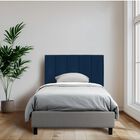 Cabecera Individual Harmony com Rayas y  3 Ajustes De Altura Color Azul