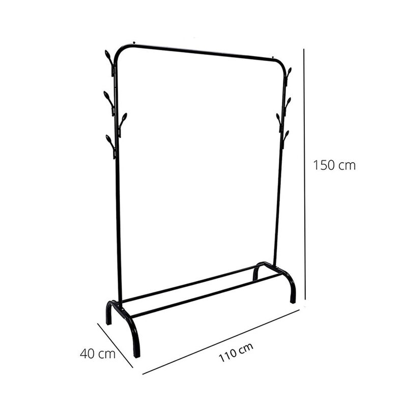 PERCHERO RACK DE HOJAS 1 TUBO image number null