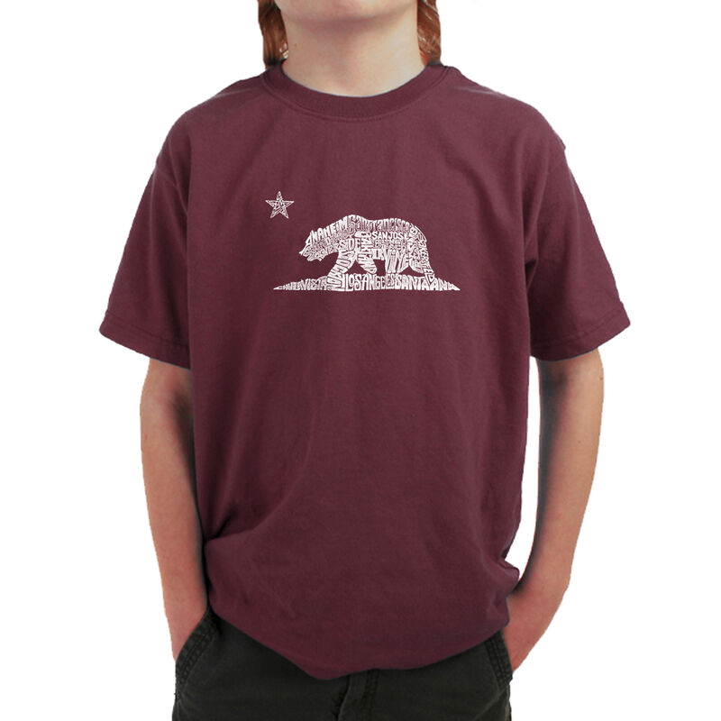 Camiseta Word Art Para Ni&ntilde;o - Oso de California... image number null