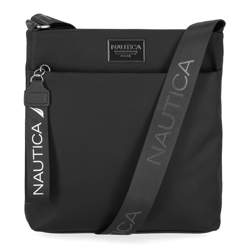 Bandolera Nautica Diver De Nylon Peque&ntilde;a Negra ... image number null
