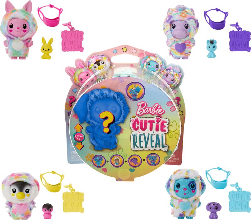 Juguete Barbie Cutie Reveal Animal Color Dream ... image number null