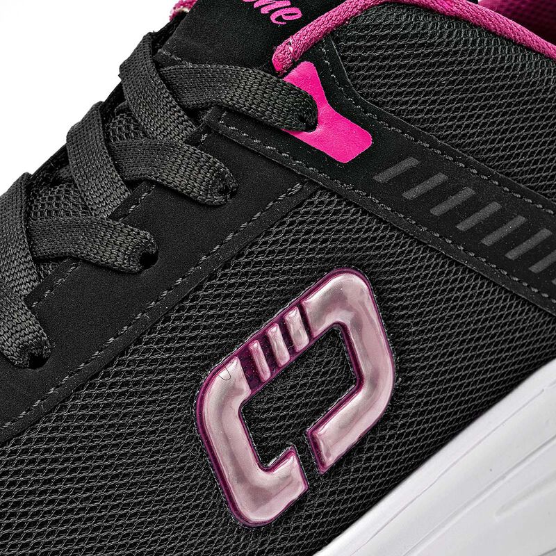 Lady One tenis para mujer negro fucsia cod 1405... image number null