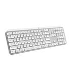 Teclado Inal&aacute;mbrico Logitech Mx Keys S De Perfil Bajo Gris P&aacute;lido