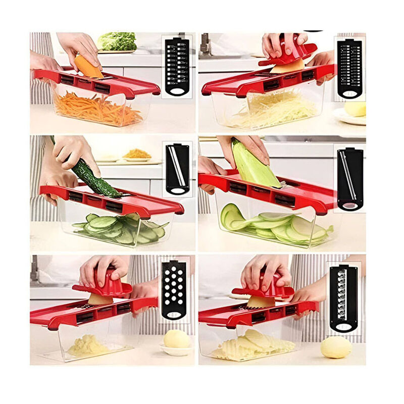 RALLADOR DE VERDURAS MANDOLINA ROJO image number null