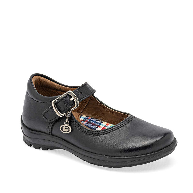 Coqueta Zapato Escolar De Piel Para Ni&ntilde;a Negro ... image number null