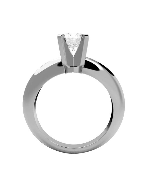 Anillo de Compromiso de 14K con Diamante de Lab... image number null