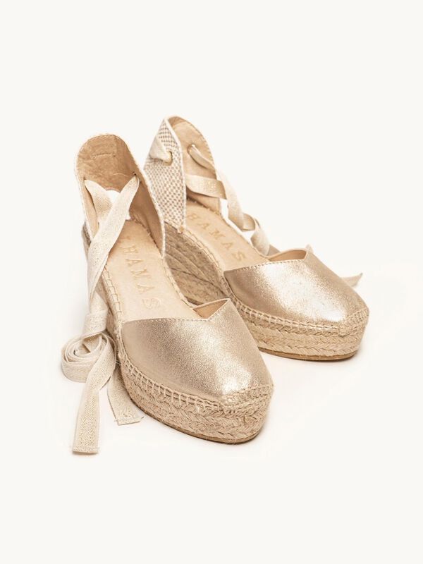 Romero Cu&ntilde;a Media Plataforma Ante Metal Oro image number null