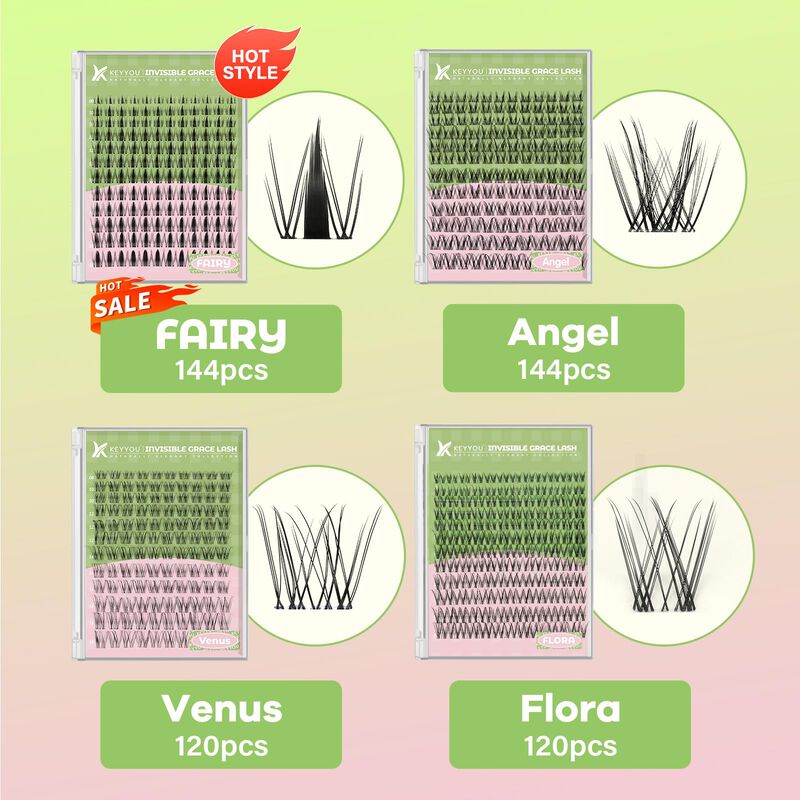 Pesta&ntilde;as Postizas Keyyou Angel Lash 8-16 Mix Cu... image number null