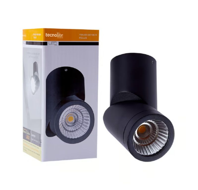 L&aacute;mpara Spot Sobreponer Interior Negro 6.5w Luz... image number null