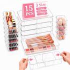 Organizador De Cajones Zquilabon Apilable Transparente De 15 Piezas