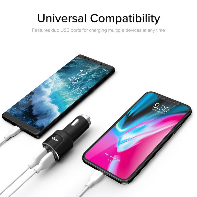 Cargador Auto Plug In doble USB ZIZO F5 Quickch... image number null