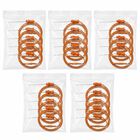 25 Agujas Monopolares Desechables Pre-cableadas Naranja