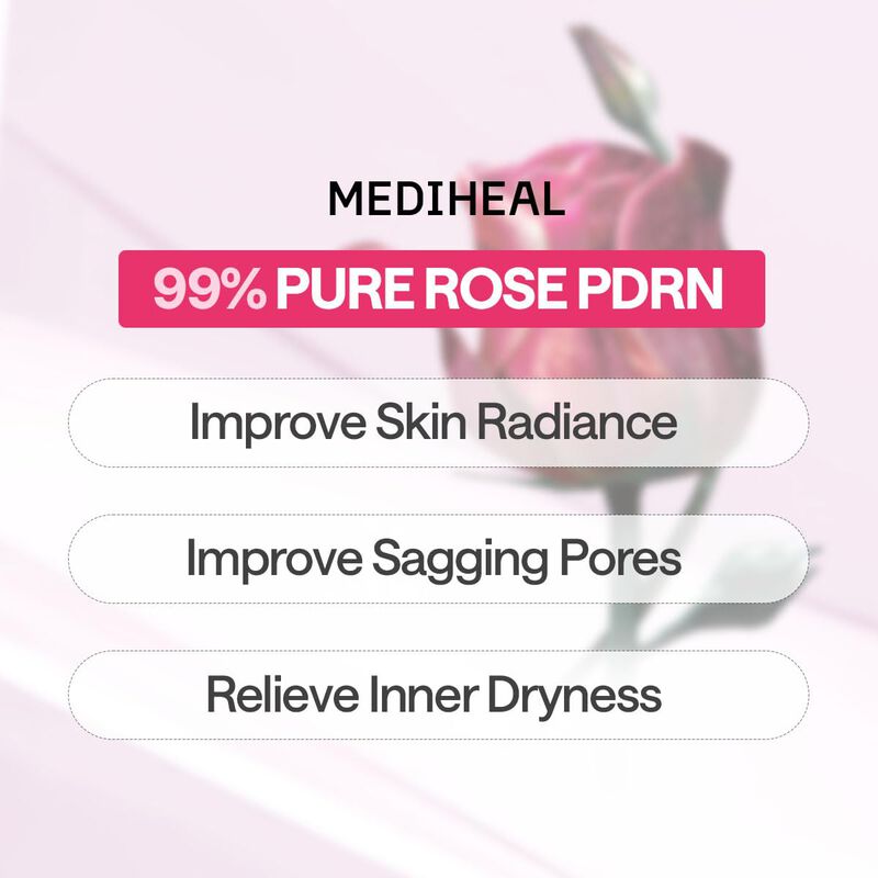 Mascarilla Facial Mediheal Pdrn Rose 10 Piezas image number null