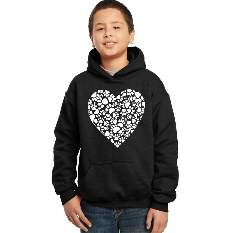 Sudadera Con Capucha Word Art Para Ni&ntilde;o - Coraz... image number null