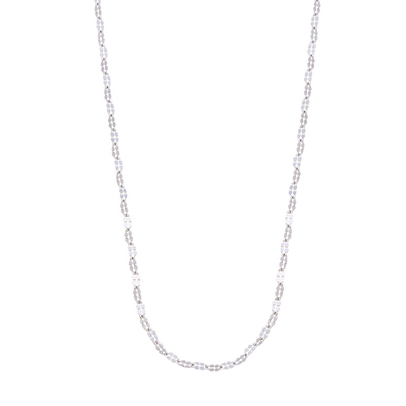 Collar Cadena Tr&eacute;bol De Plata image number null