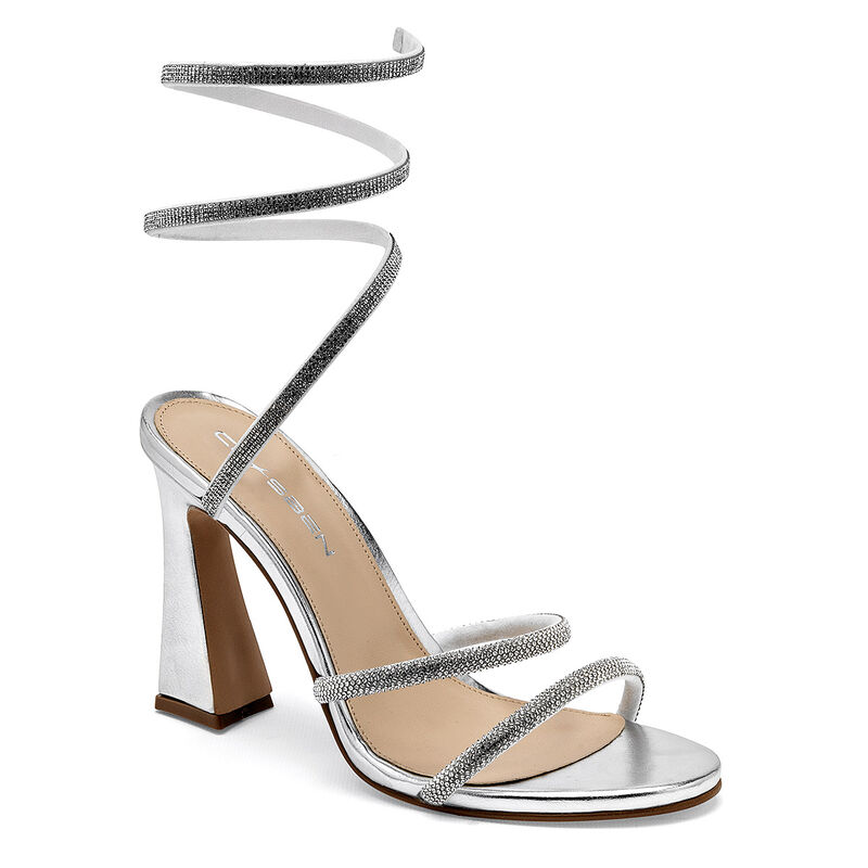 Clasben zapatilla abierta para mujer plata cod ... image number null