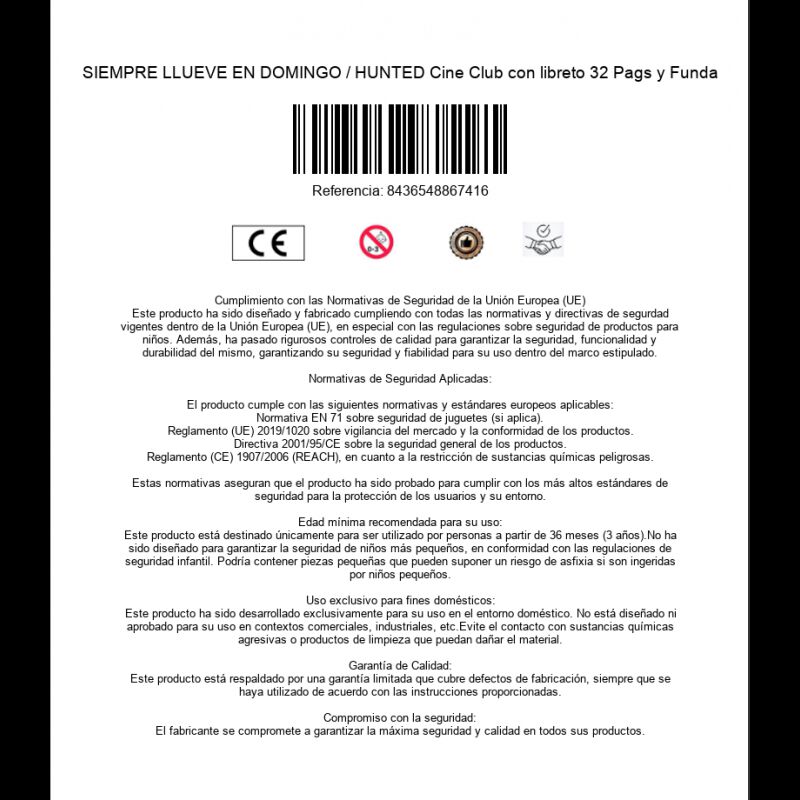 Siempre Llueve En Domingo / Hunted Cine Club Co... image number null