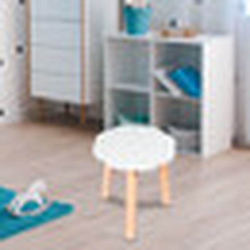 Banquito de Madera para Ni&ntilde;os- Nube - Blanco image number null