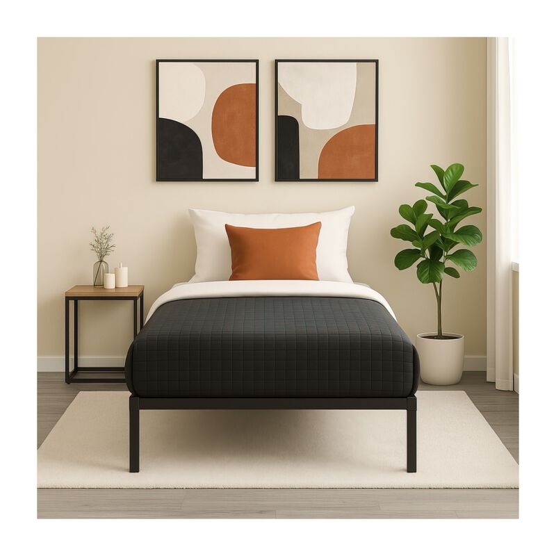 Base Cama Individual Box Plegable Metal Acero S... image number null