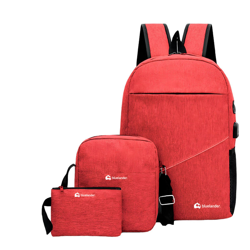 Mochila Antirrobo Rojo 3 pzs Bluelander image number null