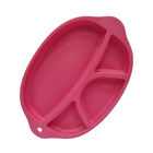 Plato Infantil De Silicona Peas And Carrots Magenta