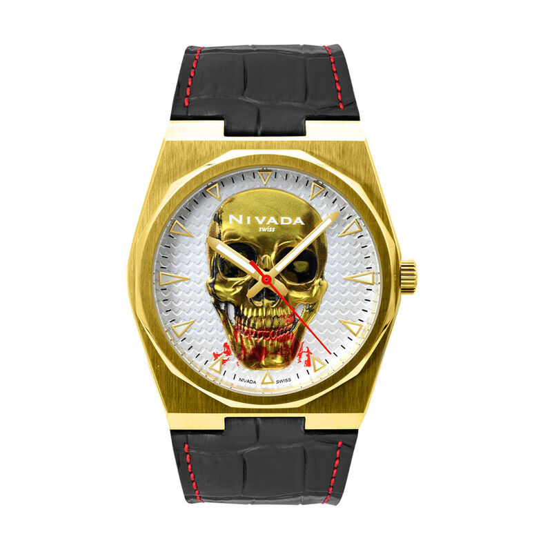 Reloj Nivada Huichol Dorado/Piel Carat Blanca Í... image number null