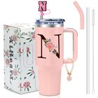 Vaso T&eacute;rmico Aiheart 1200 ml Rosa Con Monograma (40 oz)