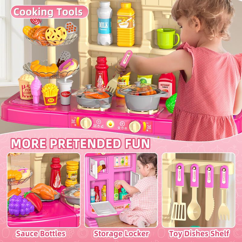 Set De Juegos De Cocina Para Ni&ntilde;os Mskoler 91x2... image number null