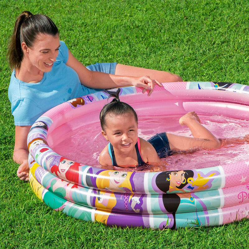 Alberca Inflable Redonda Disney Princesas Rosa ... image number null