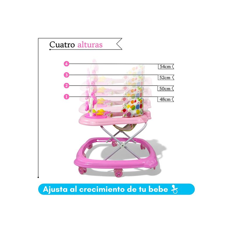 Andadera Plegable Con Asiento Acolchado Juguete... image number null
