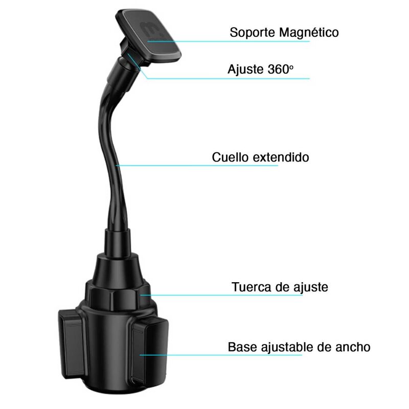 Soporte Mybat Magnetico Para Auto Ajustable Uni... image number null