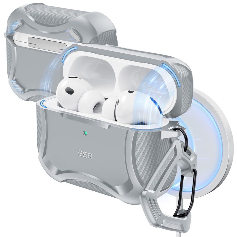 Funda Esr Airpods Pro 3 2025 Magsafe Ready Gris image number null