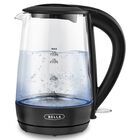 Hervidor El&eacute;ctrico Bella De Vidrio De 1.7 L, 1500 W, Apagado Autom&aacute;tico, Negro