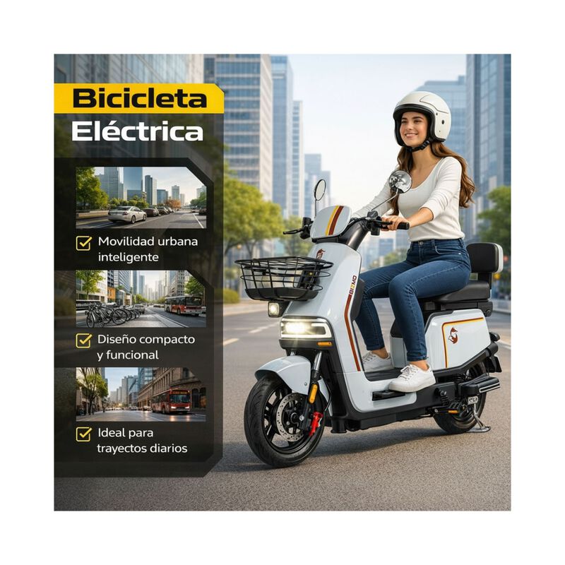 Bicicleta Electrica 3 Velocidades 100km/h 350w ... image number null