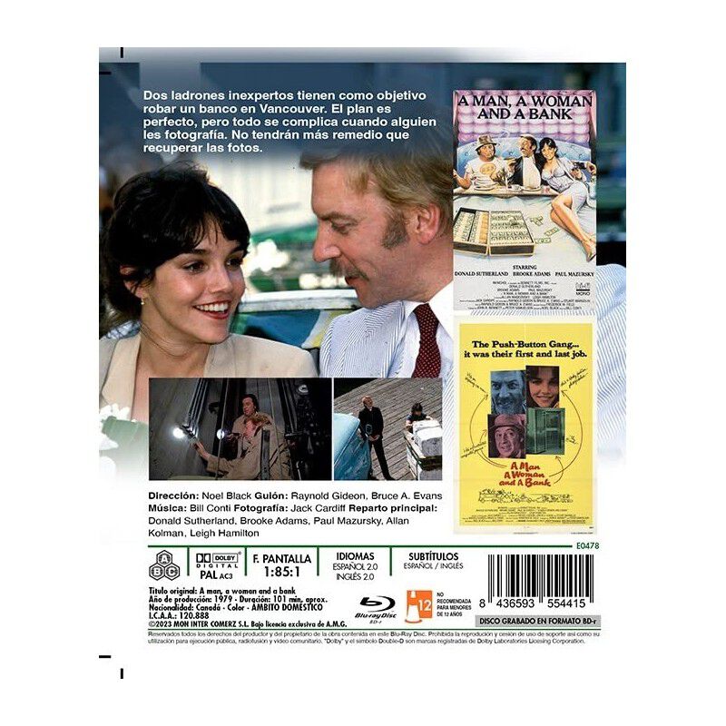 Un Hombre, Una Mujer Y Un Banco [blu-ray] (1979... image number null