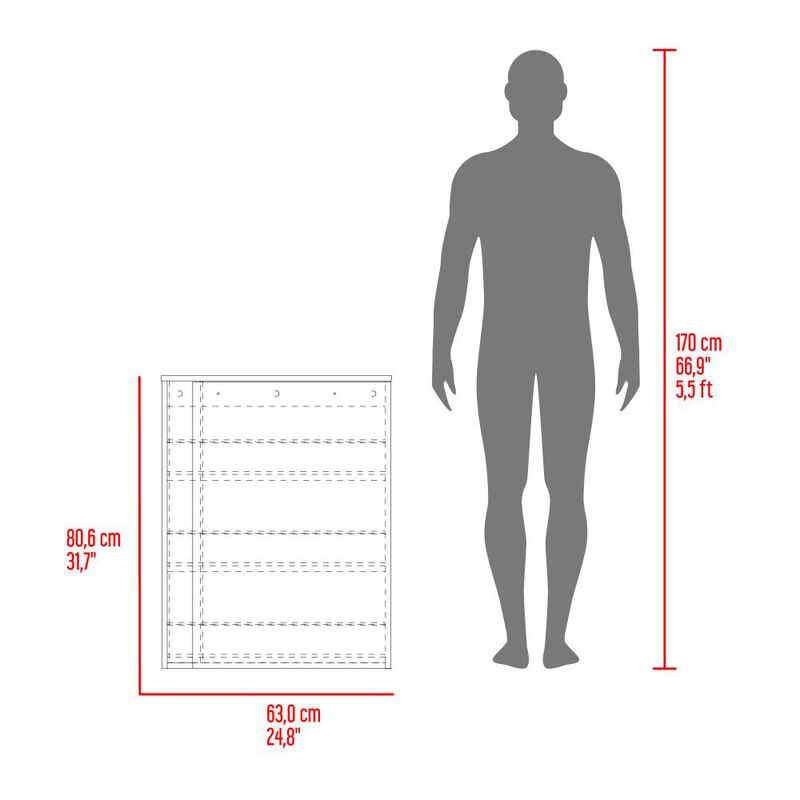 Zapatero Light Blanco Y Fresno Europeo Virtual ... image number null