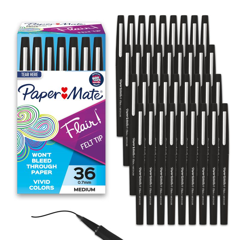 Bol&iacute;grafos Con Punta De Fieltro Paper Mate Flai... image number null