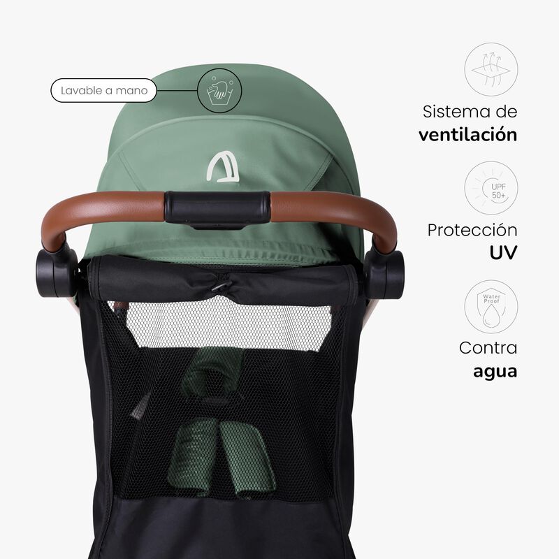 Carriola Compacta Unyotons K6 Verde Plegable image number null