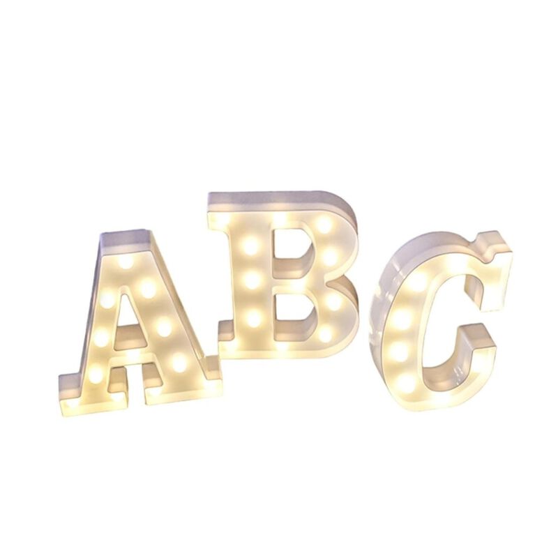 Letra Decorativa Iluminada de LED Letra C Blanc... image number null