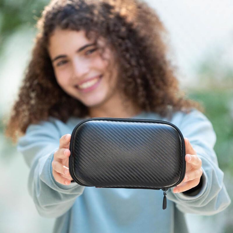 Estuche Zipit Negro Carbono 21 &times; 13,5 &times; 7,5 cm image number null