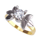 Anillo de Compromiso en Oro de 10K con Circonia - Amore Mio!