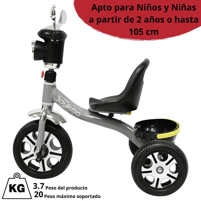 Triciclo para Ni&ntilde;os Faro con Luz y Sonido Espej... image number null