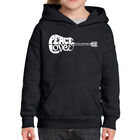 Sudadera Con Capucha Word Art Para Ni&ntilde;a - Paz Amor Country - Negro