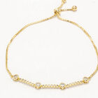 Pulsera zirconias con 4 peque&ntilde;os c&iacute;rculos